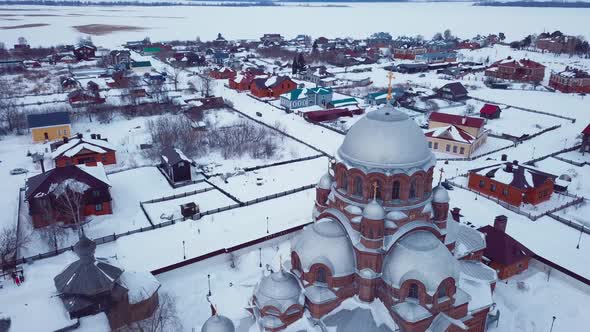 Aerial View Of Sviyazhsk Island, Sights Of Russia alt