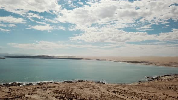 The Namib Desert  Dunes  and the Atlantic Ocean Meets, Skeleton Coast, Southern Africa Namibia,  Lud alt
