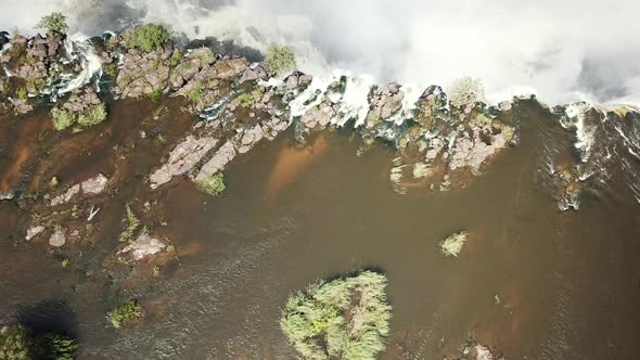 The Victoria Falls at the Border of Zimbabwe and Zambia in Africa. The Great Victoria Falls One of t alt