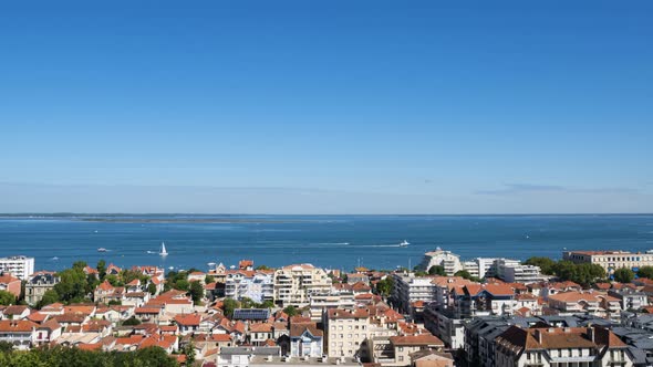 Observatory view from Arcachon Belvedere Timelapse alt