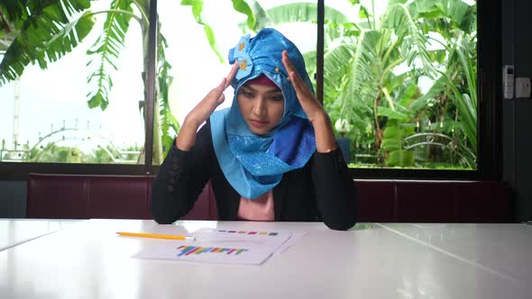 Women wearing hijabs are disappointed with the results in business papers. alt