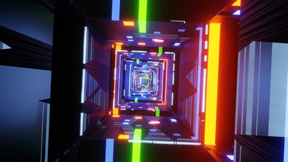 Abstract vj tunnel,colorful abstract background alt