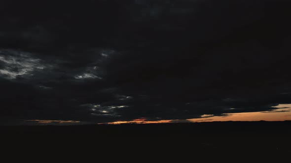 Brilliant Sunrise Over the High Desert Timelapse Zoom In