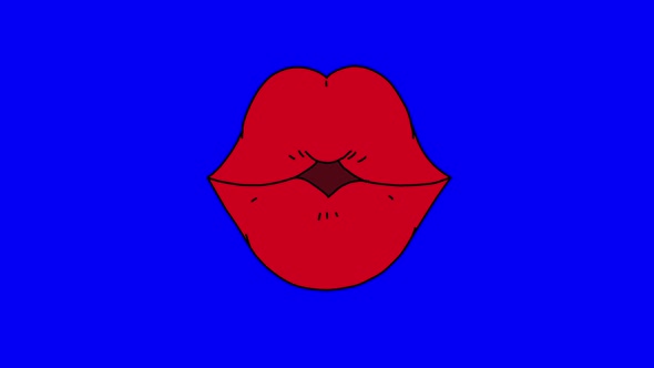 Lips Kiss Animation