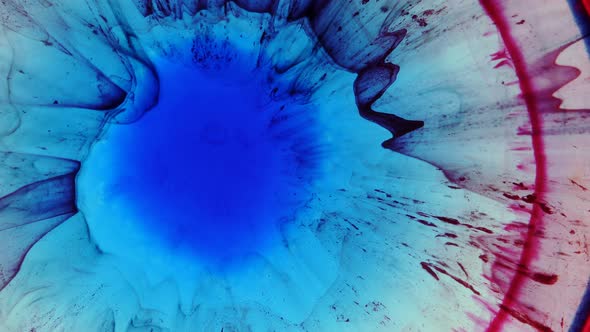 Abstract Grunge Color Ink Paint Spread Explosion Narrowing Space Explosion Background alt