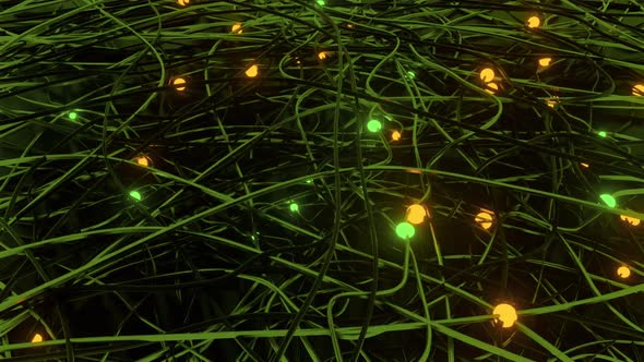 Surreal Optical Fiber Lines Green Dots alt