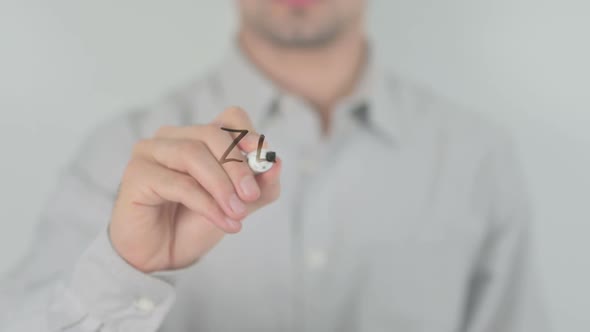 Fast Road to Success Man Writing on Transparent Screen alt