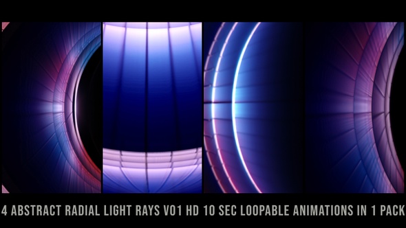 Radial Light Rays Element Pack Pink V01