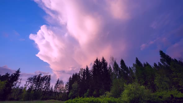 Dark Storm Clouds Approaching in  Time Lapse alt