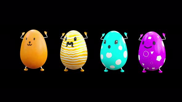 37 Easter Day Eggs Dancing 4K alt
