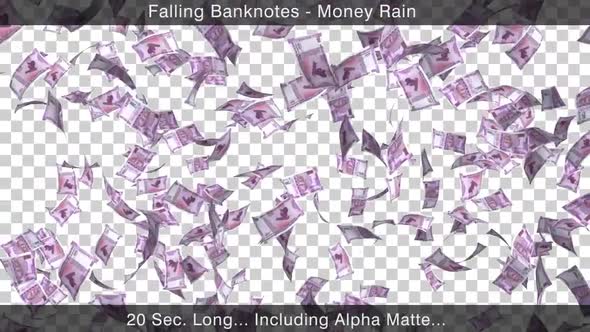 Falling Money Indian Rupee 