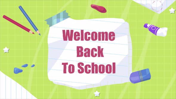 Welcome Back To School In Doodle Style