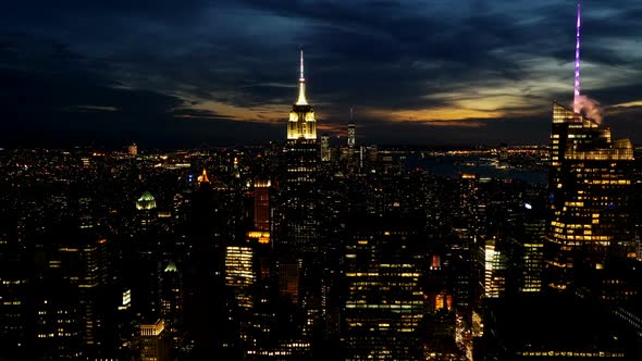 New York Skyline Night