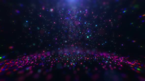 Falling Glittering Particles 04 HD
