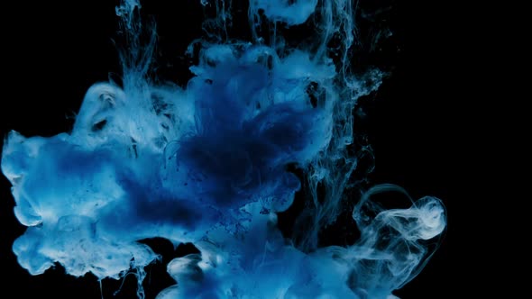 Abstract Ink Colour Flowing in Water