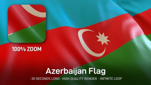 Azerbaijan Flag alt