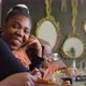 African American Woman Chatting with Son at Family Dinner - VideoHive Item for Sale