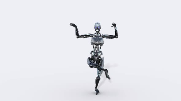 Female Robot Dancing