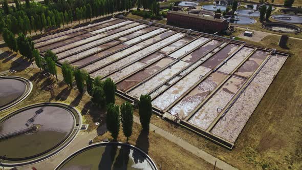 Treatment water of basins for sewage water aeration alt