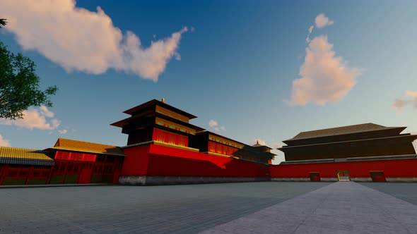 Morning Sunrise In The Forbidden City