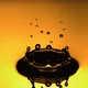 Falling Drop Of Yellow Liquid Creating A Crown In Slow Motion - VideoHive Item for Sale