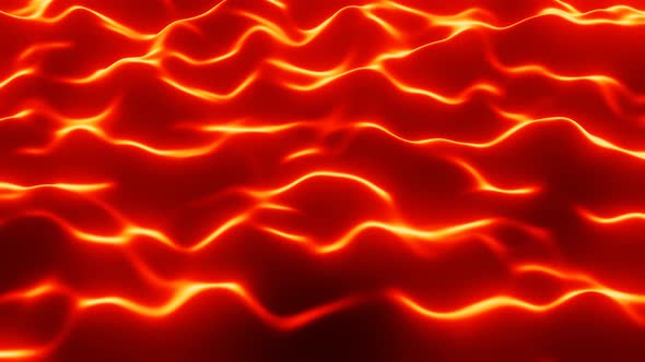 Abstract Dynamic Animation Lava Like Wave Moving Background