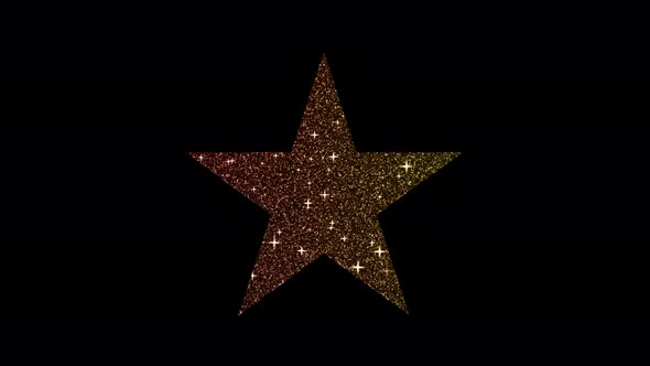Star gold colors glitter background with sparkling texture.Animation of twinkling lights and stars alt