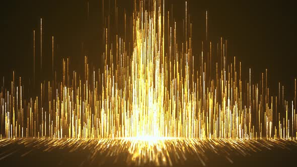 Gold Particles Background