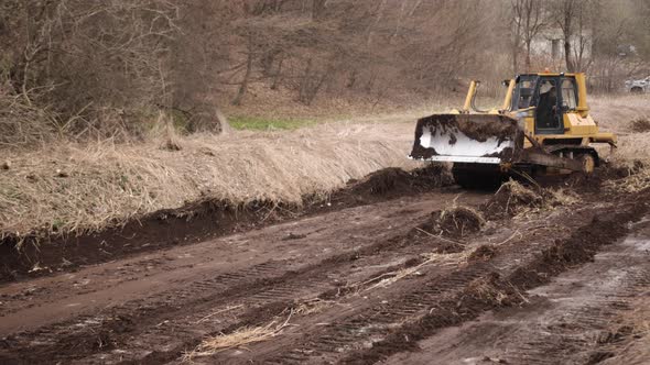 Heavy Backhoe Construction Machinery Equipment Concept alt
