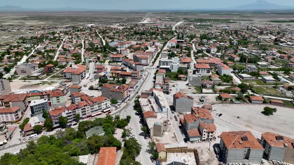 Old City in Turkey aerial view 4 K alt