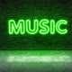 Music Neon Sign Green - VideoHive Item for Sale