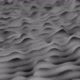 Abstract smooth grey surface with flowing waves, seamless loop, monochrome. - VideoHive Item for Sale
