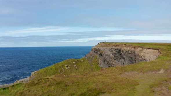 Forwards Fly Above Sea Coast alt