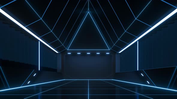 Go forward in the dark empty room alt