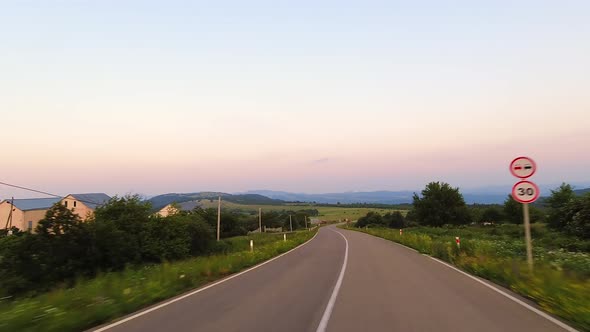 Hyperlapse Drive In Scenic Mountains Road alt