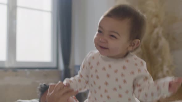 Lovely Baby Girl Dancing and Playing alt