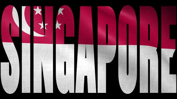 Singapore Flag Into Country Name alt