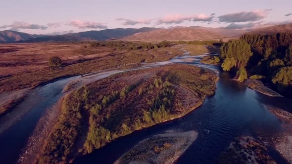New Zealand river aerial alt