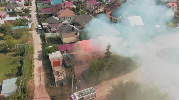 Flight Over a Burning House alt