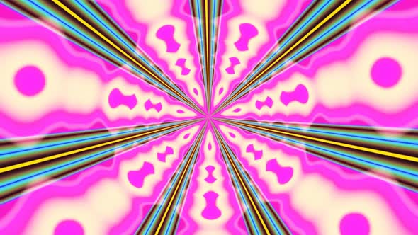 Purple effect kaleidoscope ornament VJ background