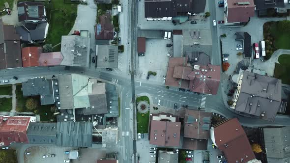 City traffic at intersection