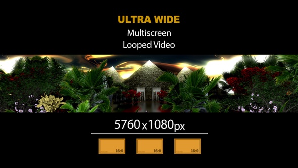 Ultra Wide HD Ancient Egypt Gardens 01 alt