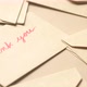 Thank you Message and Envelope on Wooden Table - VideoHive Item for Sale