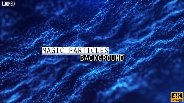 Blue Particles Background