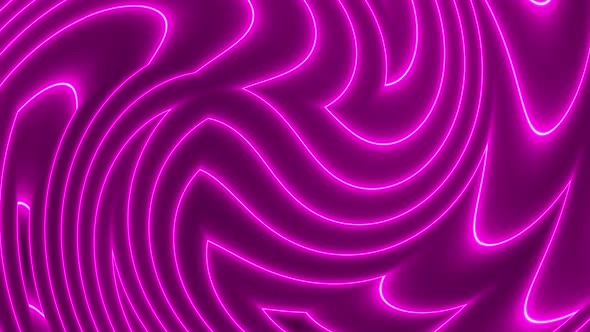 Pink color glowing swirl neon light motion graphics. Vd 1050