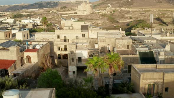 Houses with Solar Panel and Roof Terrace in Mediterranean Country Malta in Brown and Beige Sand alt