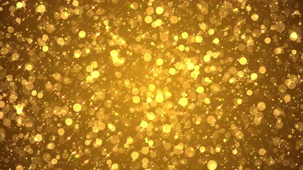 4k Golden Particles