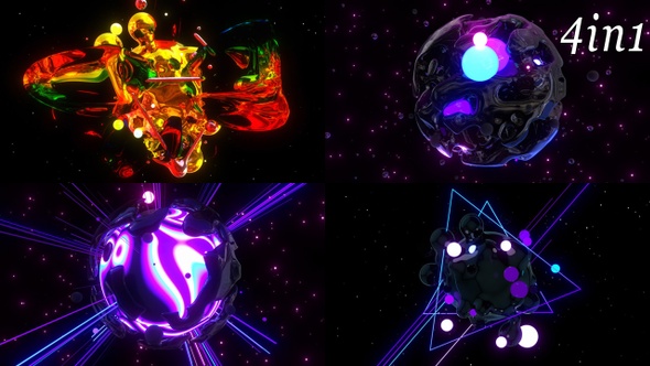 Neon Planet - VJ Loop Pack (4in1) alt