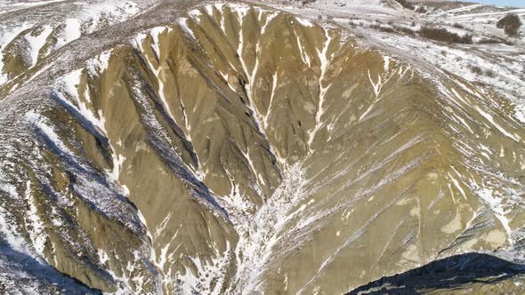 Aerial View On Snow Mountains alt