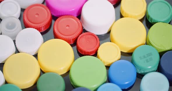 Few Plastic Bottle Caps - Plastic Processing Recycling Industry alt